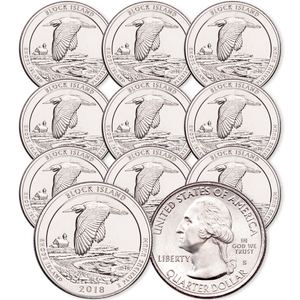 2018-S Ten Unc. Block Island National Wildlife Refuge Quarter Main Image