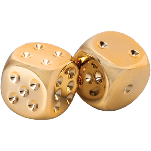 Three Pairs of Gold-Plated Dice Main Image