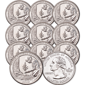 2020-D Ten Marsh-Billings-Rockefeller National Historical Park Quarters Main Image