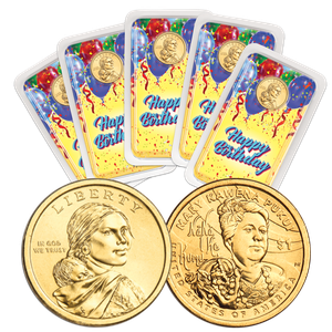 2025 Five Native American Dollar Happy Birthday Showpaks Main Image
