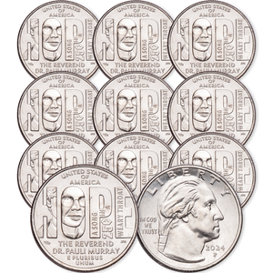 2024-P Ten Rev. Dr. Pauli Murray U.S. Women Quarters Main Image