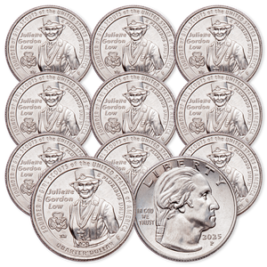 2025-P Ten Juliette Gordon Low U.S. Women Quarters Main Image