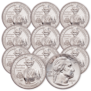 2025-D Ten Juliette Gordon Low U.S. Women Quarters Main Image