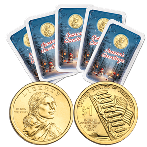 2024 Five Native American Dollar in Season's Greetings Showpaks Main Image