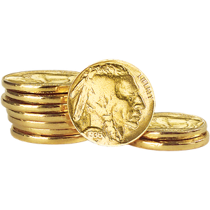 Gold-Plated Buffalo Nickel Main Image