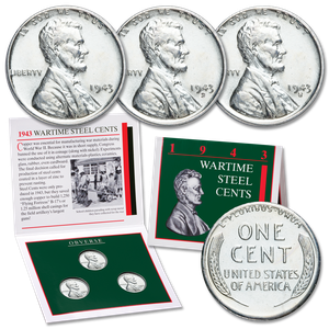 Ten 1943 PDS Wartime Steel Cent Sets Main Image
