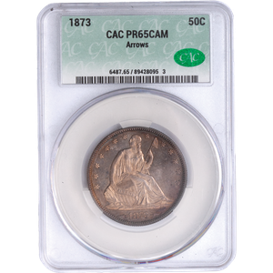 1873 Liberty Seated Half Dollar, Arrows Main Image