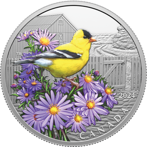 2024 Canada 1 oz. Silver $20 Goldfinch Main Image