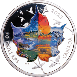 2023 Canada 3 oz. Silver $50 Collage, Four Seasons Main Image