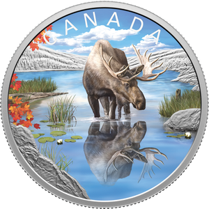 2024 Canada 1 oz. Silver $20 Wildlife Reflections - Moose Main Image