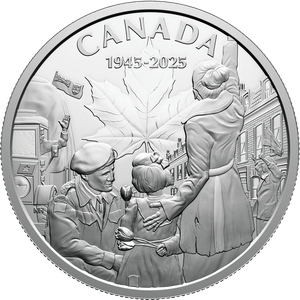 2025 Canada 1 oz. Silver $20 80th Anniversary End of WWII in Europe Main Image