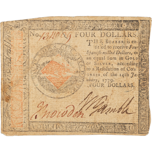 1779 $4 Continental Currency Main Image