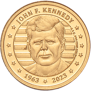 2023 Congo John F. Kennedy 60th Anniversary 1/2 gram Gold 200 Francs Main Image