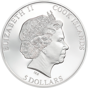 2022 Cook Islands 1 oz. Silver $5 In Memoriam of Queen Elizabeth II Main Image