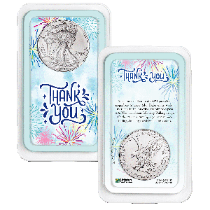 Personalized Thank You 2026 American Silver Eagle Showpak Main Image