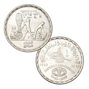 1995 Egypt Silver 1 Pound, FAO 50th Anniversary, Uncirculated Main Image