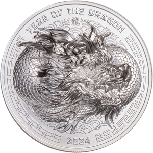 2024 Fiji 1 oz. Silver $2 Year of Dragon Main Image