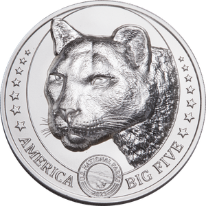 2023 Fiji 1 oz. Silver $2 America Big Five Mountain Lion Main Image