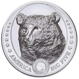 2023 Fiji 1 oz. Silver $2 America Big Five - Grizzly Bear Main Image