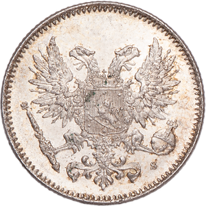 1917 S Finland Silver 50 Penniä Main Image