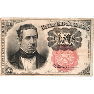 1862-1876 10¢ Fractional Currency, Fine Main Image