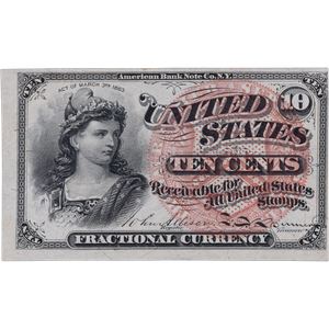 1862-1876 10¢ Fractional Currency Main Image