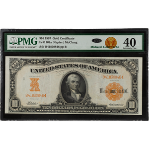 1907 $10 Gold Certificates Main Image