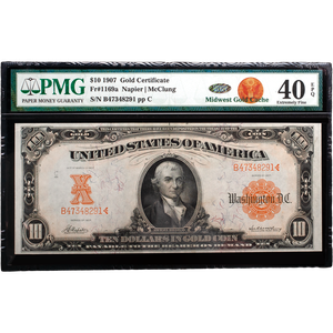 1907 $10 Gold Certificates Main Image