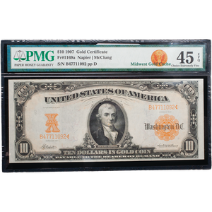 1907 $10 Gold Certificate Main Image