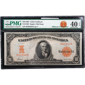 1907 $10 Gold Certificate Main Image