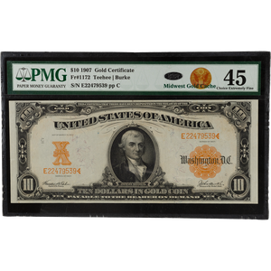 Series 1907 $10 Large Size Gold Certificate Main Image