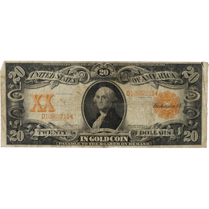 Series 1906 $20 Large Size Gold Certificate Main Image