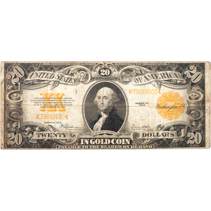 Series 1922 $20 Large-Size Gold Certificate Main Image