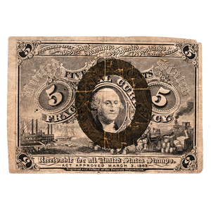 1863-1867 5¢ Fractional Currency Note Main Image