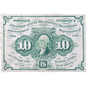 10¢ Fractional Currency Note Main Image