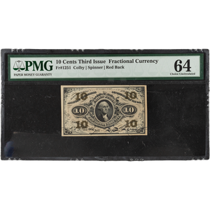 1864-1869 10¢ Fractional Currency Note Main Image