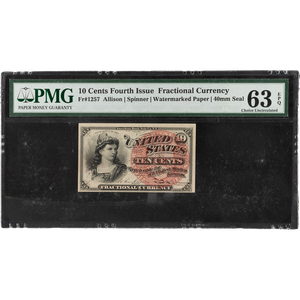 1869-1875 10¢ Fractional Currency Note Main Image