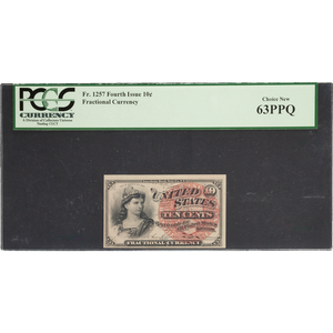 1869-1875 10¢ Fractional Currency Note Main Image