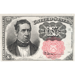 1874-1876 10¢ Fractional Currency Note Main Image