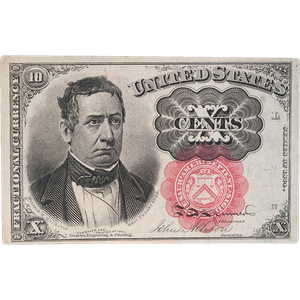 1874-1876 10¢ Fractional Currency Note Main Image