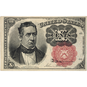 1874-1876 10¢ Fractional Currency Note Main Image