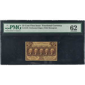 ﻿1862-1863 25 Cent Fractional Currency Main Image