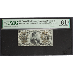 1864-1869 25¢ Fractional Note Main Image