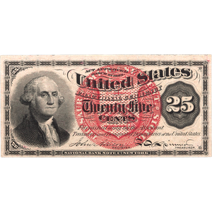 25¢ Fractional Currency Note Main Image