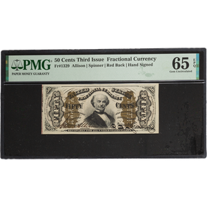 1864-1869 50¢ Fractional Note Main Image