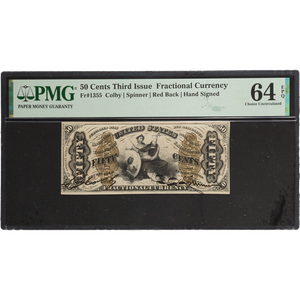 1862-1863 50¢ Fractional Note Main Image