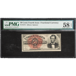 1869-1875 50¢ Fractional Currency Note Main Image