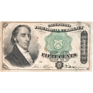 50¢ Fractional Currency Note Main Image