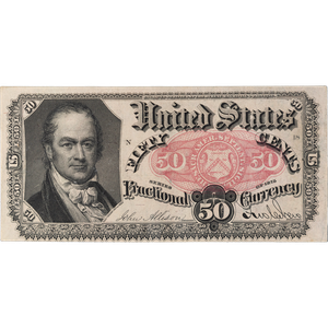 1874-1876 50¢ Civil War-Era Fractional Note Main Image