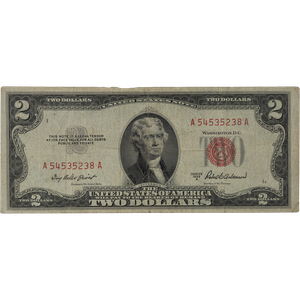 1953A $2 Legal Tender Note VG Main Image